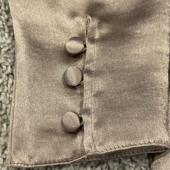 Satin mini wrap dress - Picture 7 of 8